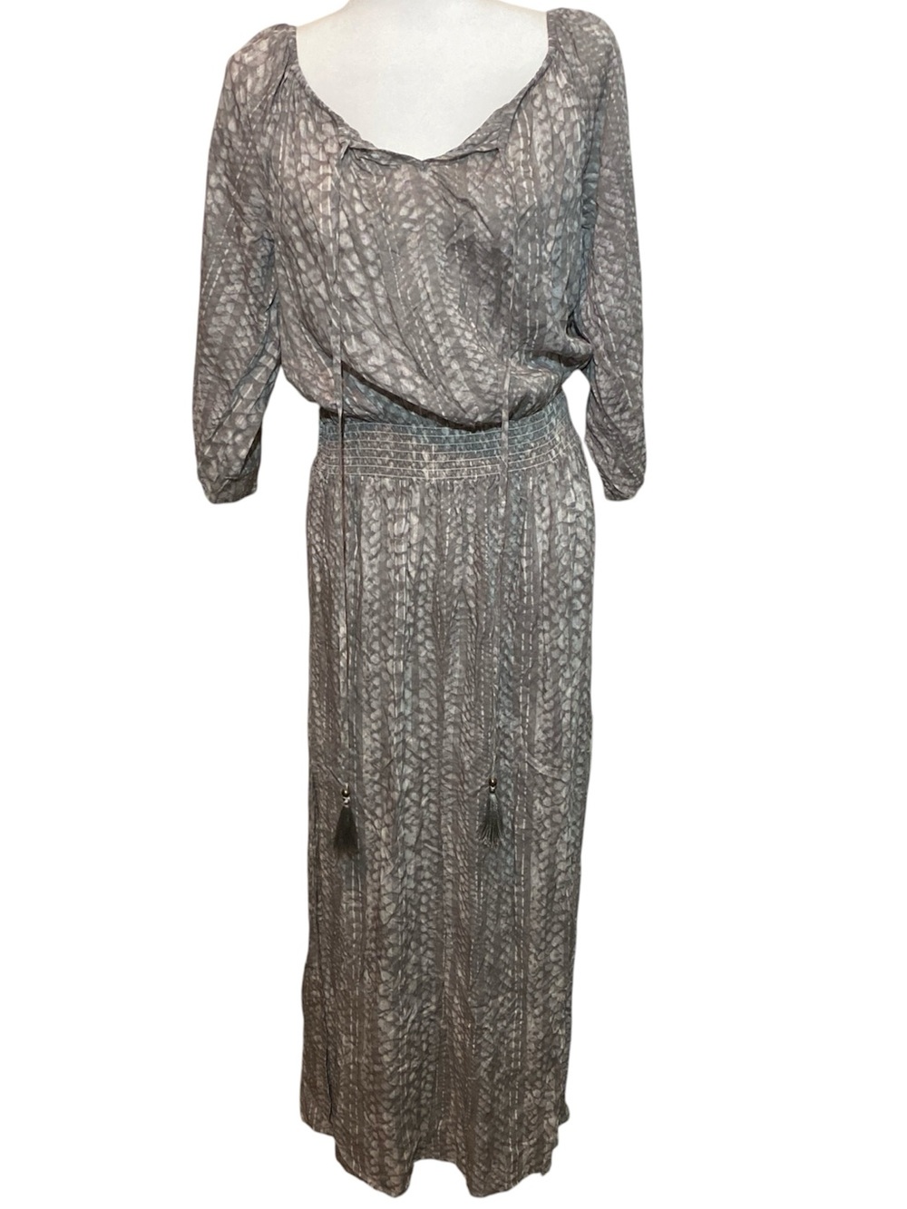 Lascana Venus Grey Snakeskin Maxi Dress